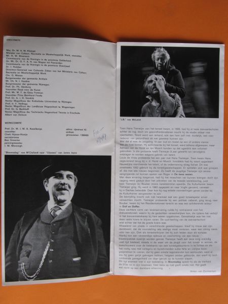  - Folder 40 jarig toneeljubileum Hans Tiemeyer