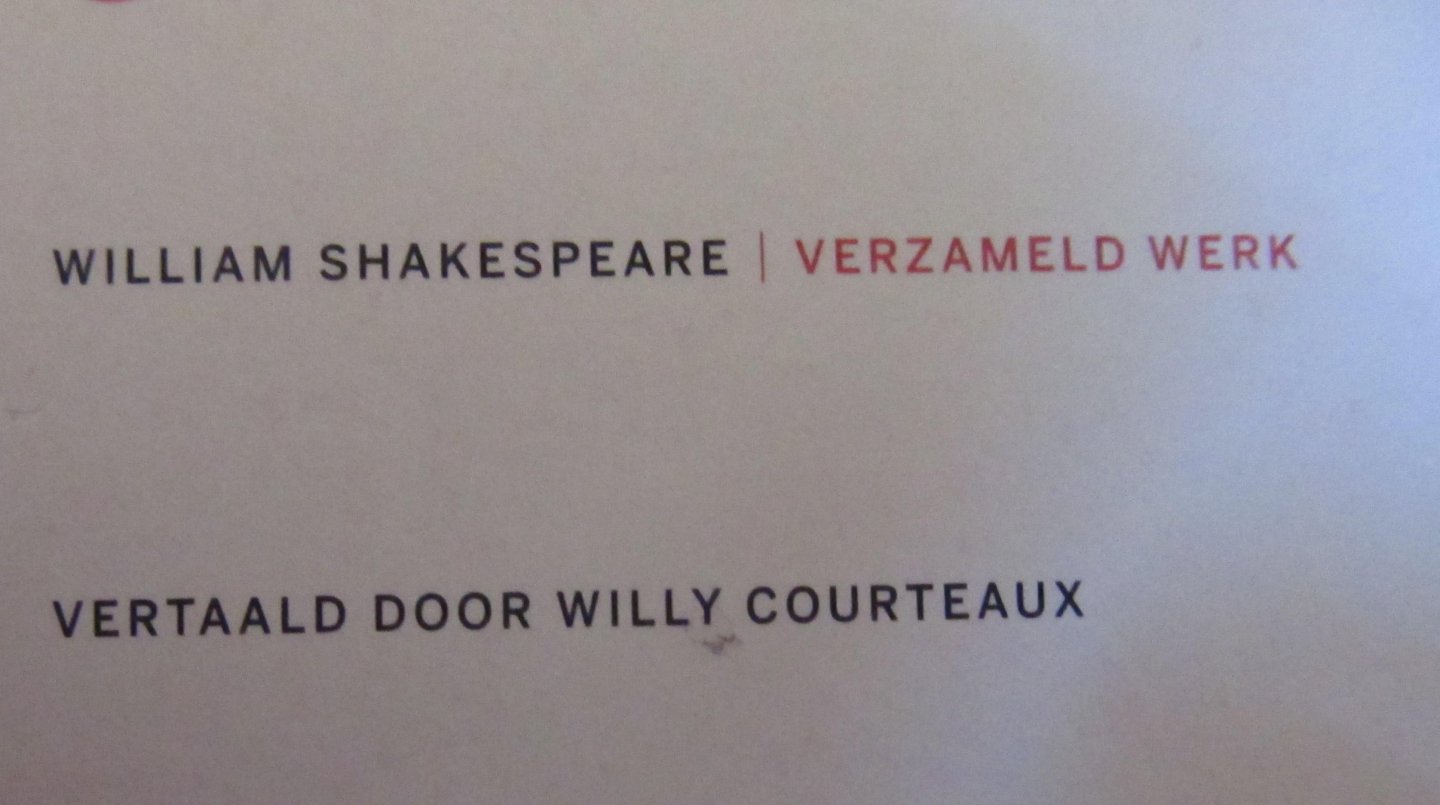 Shakespeare Courteaux - Hendrik VI ( 3 ), Richard III, Hendrik VIII