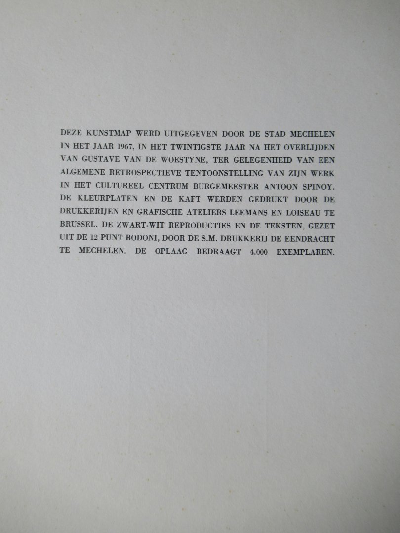 Woestyne, Gustave van - Gustave van Woestyne 1881 - 1947
