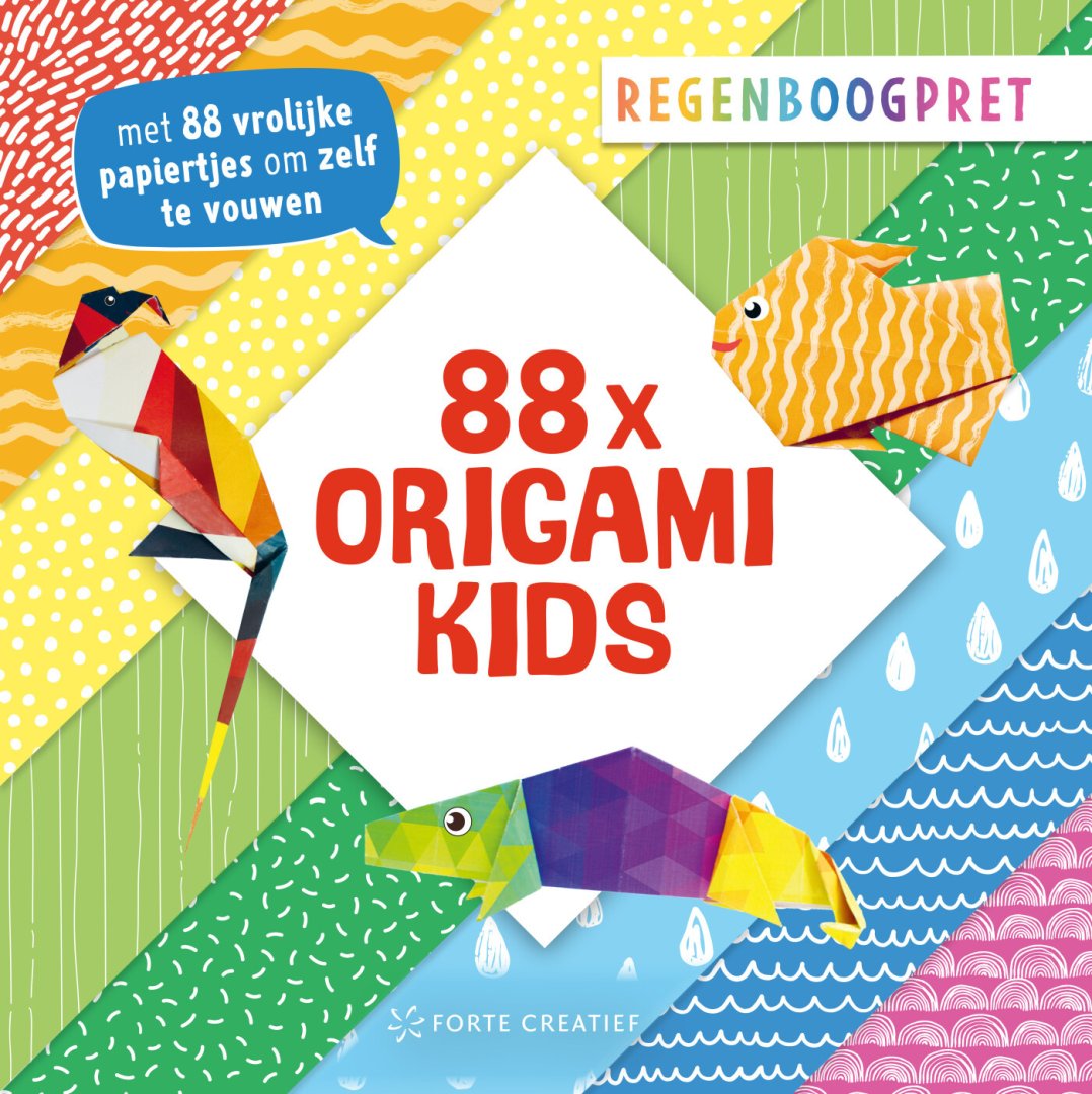  - 88x origami kids - Regenboogpret