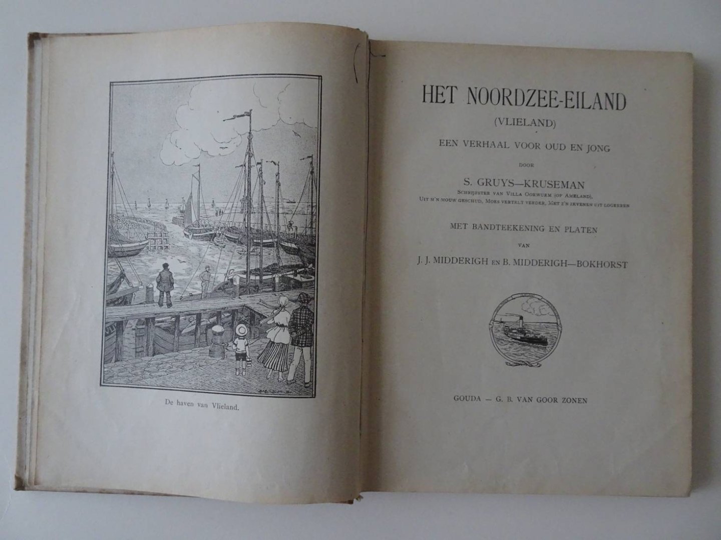 Gruys-Kruseman, S. - Noordzee-eiland, Het (Vlieland); een verhaal voor oud en jong.