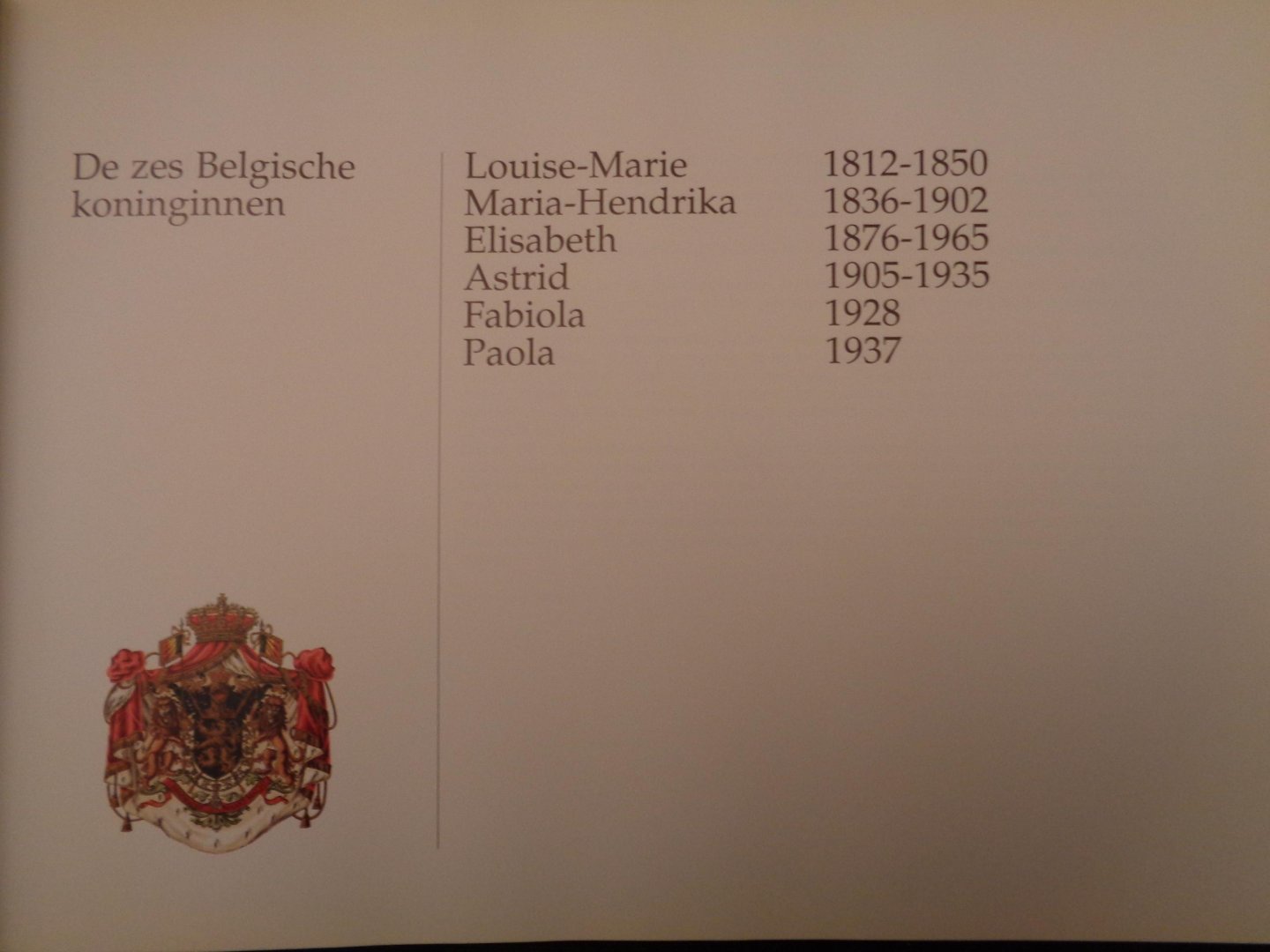 Daele, H. van - Zes koninginnen