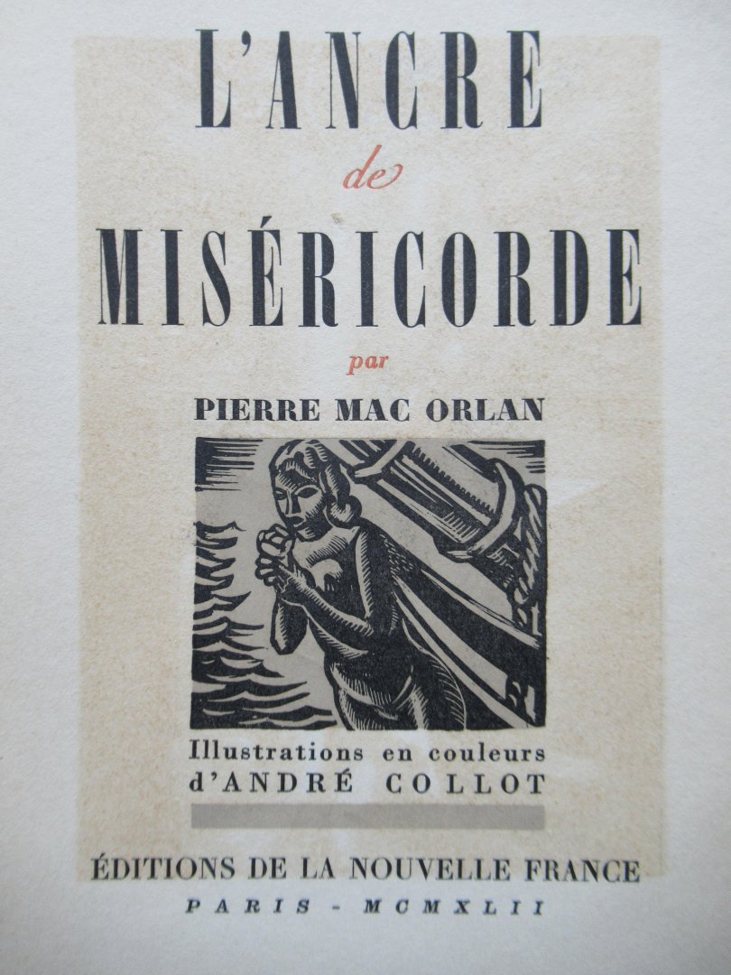 Mac Orlan, Pierre - L'ancre miséricorde