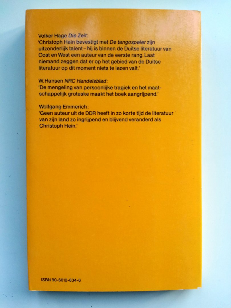 Hein, Christoph - De tangospeler