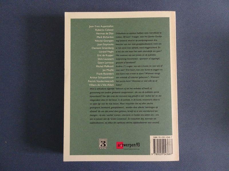 Bart Verschaffel en Mark Verminck (red.). - Vertoog en Literatuur. Cahier 5: Orthodoxie (...) applaus.