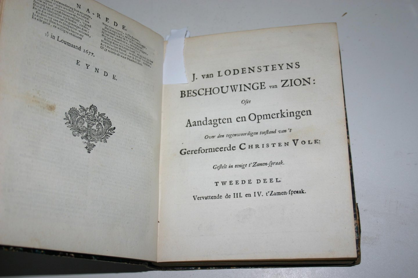 Lodensteyn, Jodocus - Beschouwinge van Zion: Ofte Aandagten en Opmerkingen over den tegenwoordigen toestand van 't Gereformeerde Christen Volk