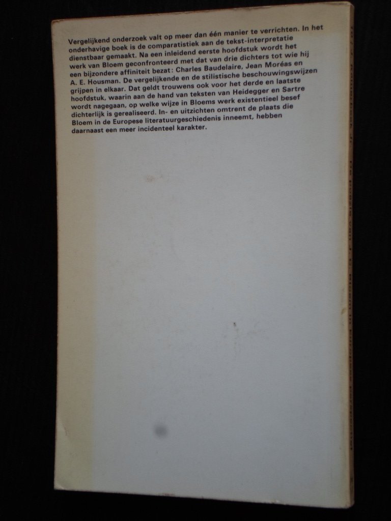 Kamerbeek Jr, J. - De poëzie van J.C.Bloem in Europees perspectief