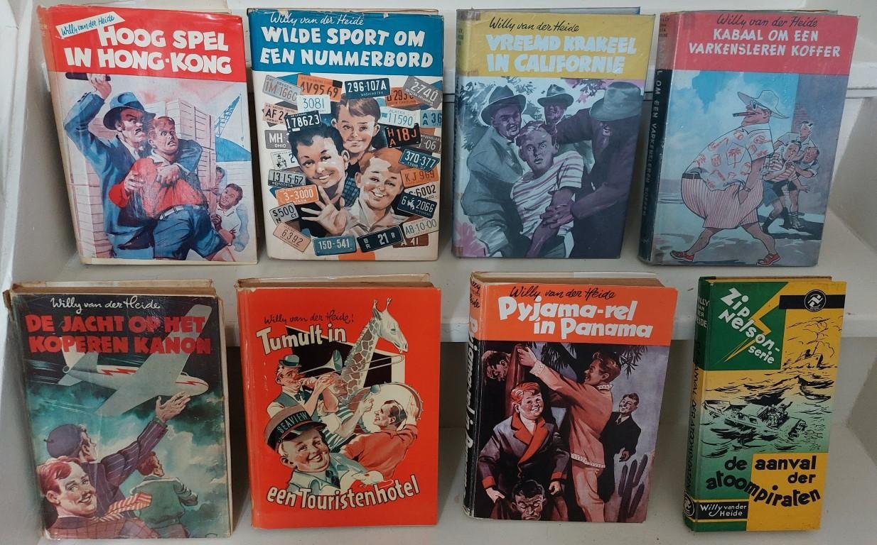 Heide, Willy Van Der - tumult in een touristenland hardcover met stofomslag (voorzien van boeklon) Bob Evers-serie  no. 7