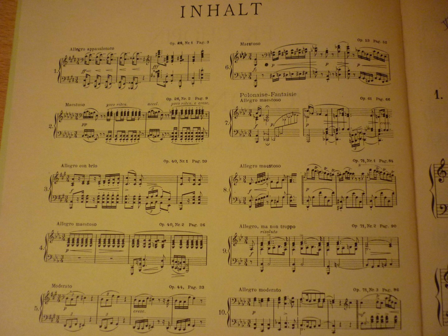 Chopin; Fr. - Polonaisen fur Klavier (Herrmann Scholz und Bronislaw von Pzoniak)