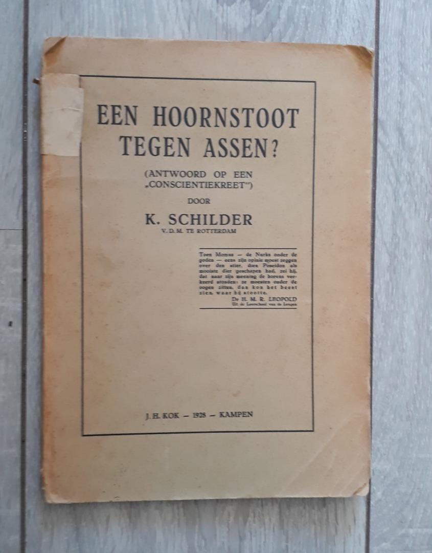 Schilder, K., V.D.M. te Rotterdam - Een hoornstoot tegen Assen ? (Antwoord op een conscientiekreet)