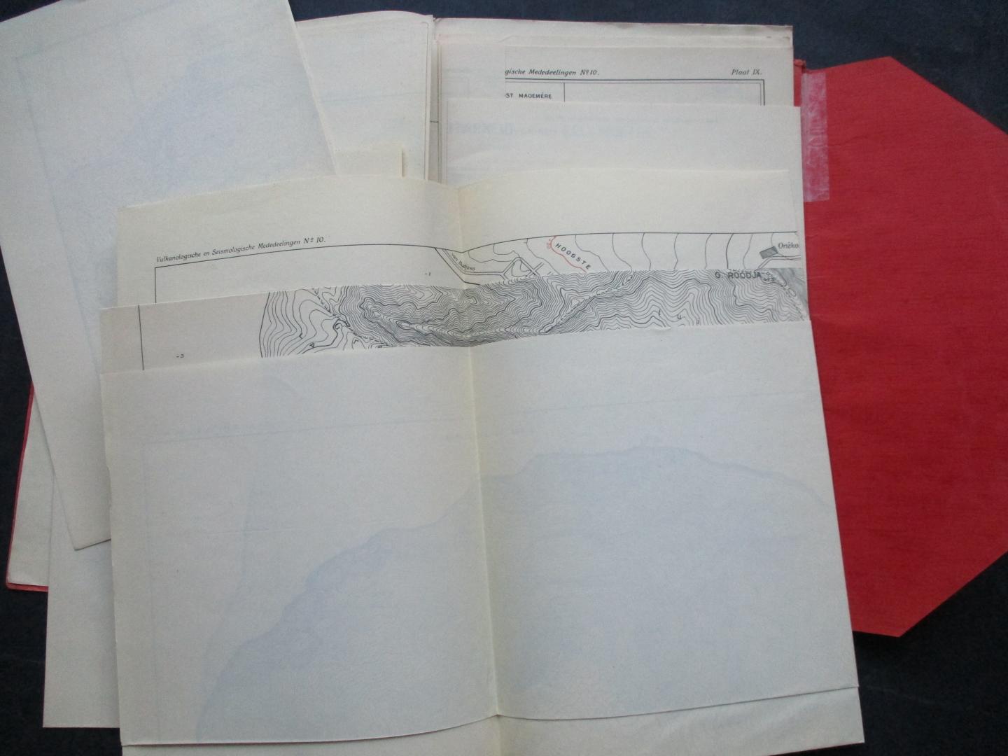 KEMMERLING, G.L.L. - Vulkanen van Flores. kaarten behoorende bij vulkanologische en seismologische mededeelingen.