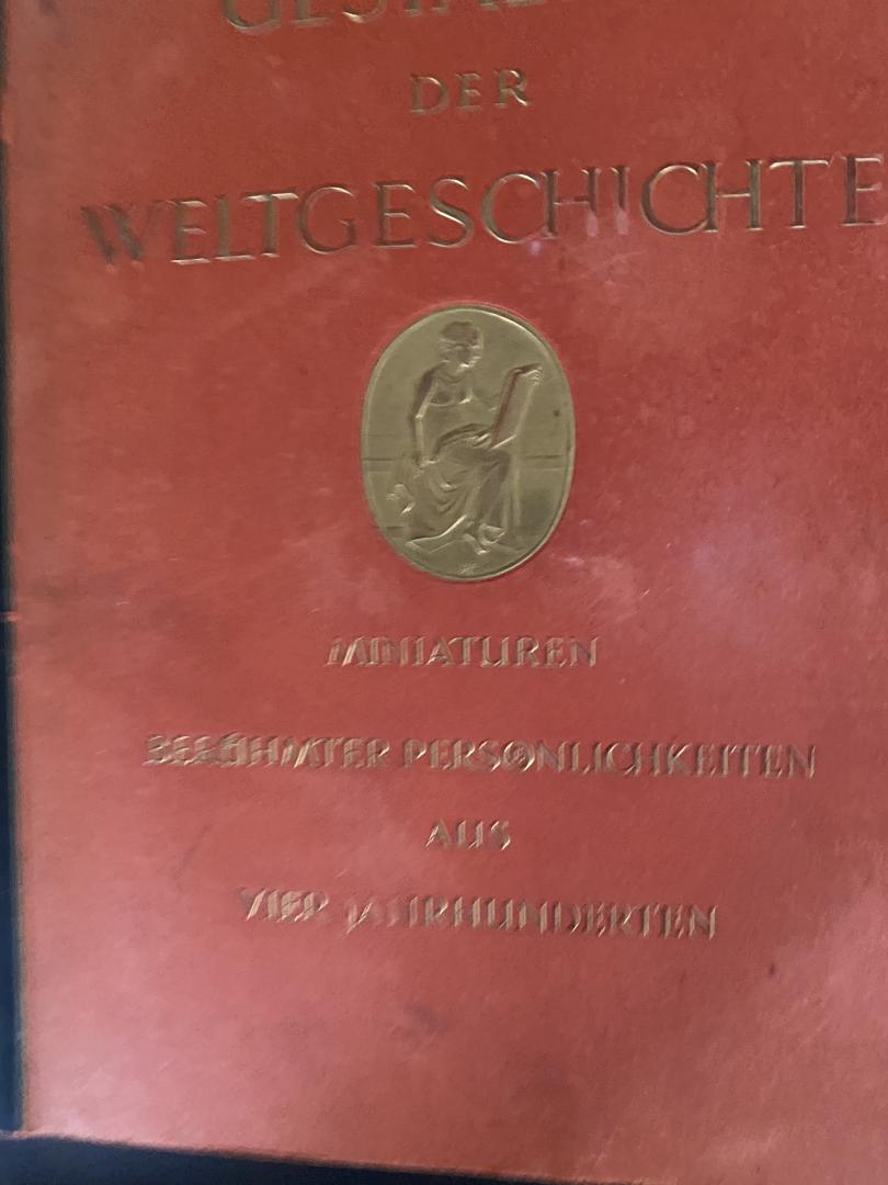 H. Wiemann - Gestalten der Weltgeschichte