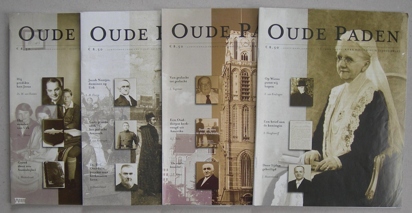 Mastenbroek, J. e.a. (red.) - Oude paden (kerkhistorisch tijdschrift), achttiende jrg. 2013 kompleet.