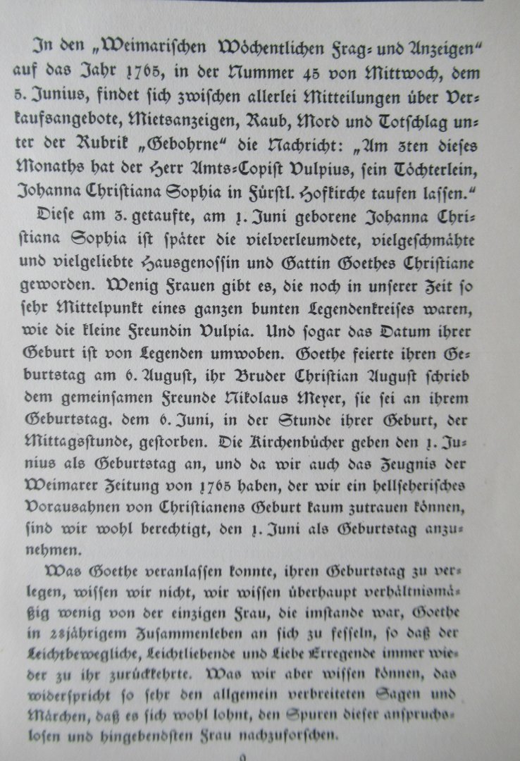 Federn, Etta - Christiane von Goethe. Ein Beitrag zur Psychologie Goethes