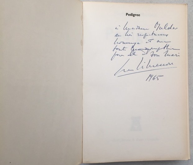 Simenon, Georges, - Pedigree. [With signed dedication]