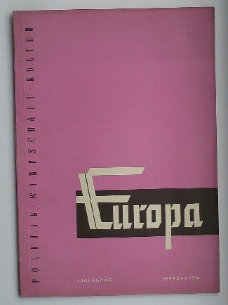 (ed.), - Europa. Politik, Wirtschaft, Kultur.