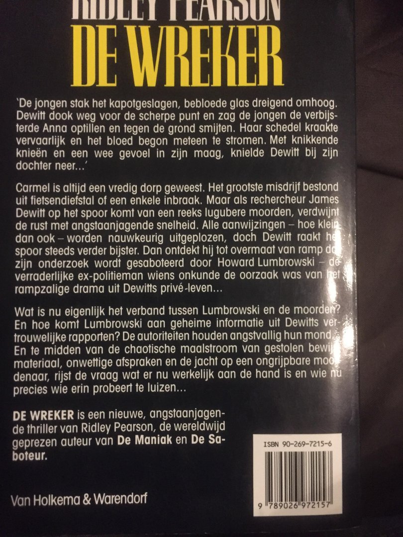 Pearson, R. - De wreker