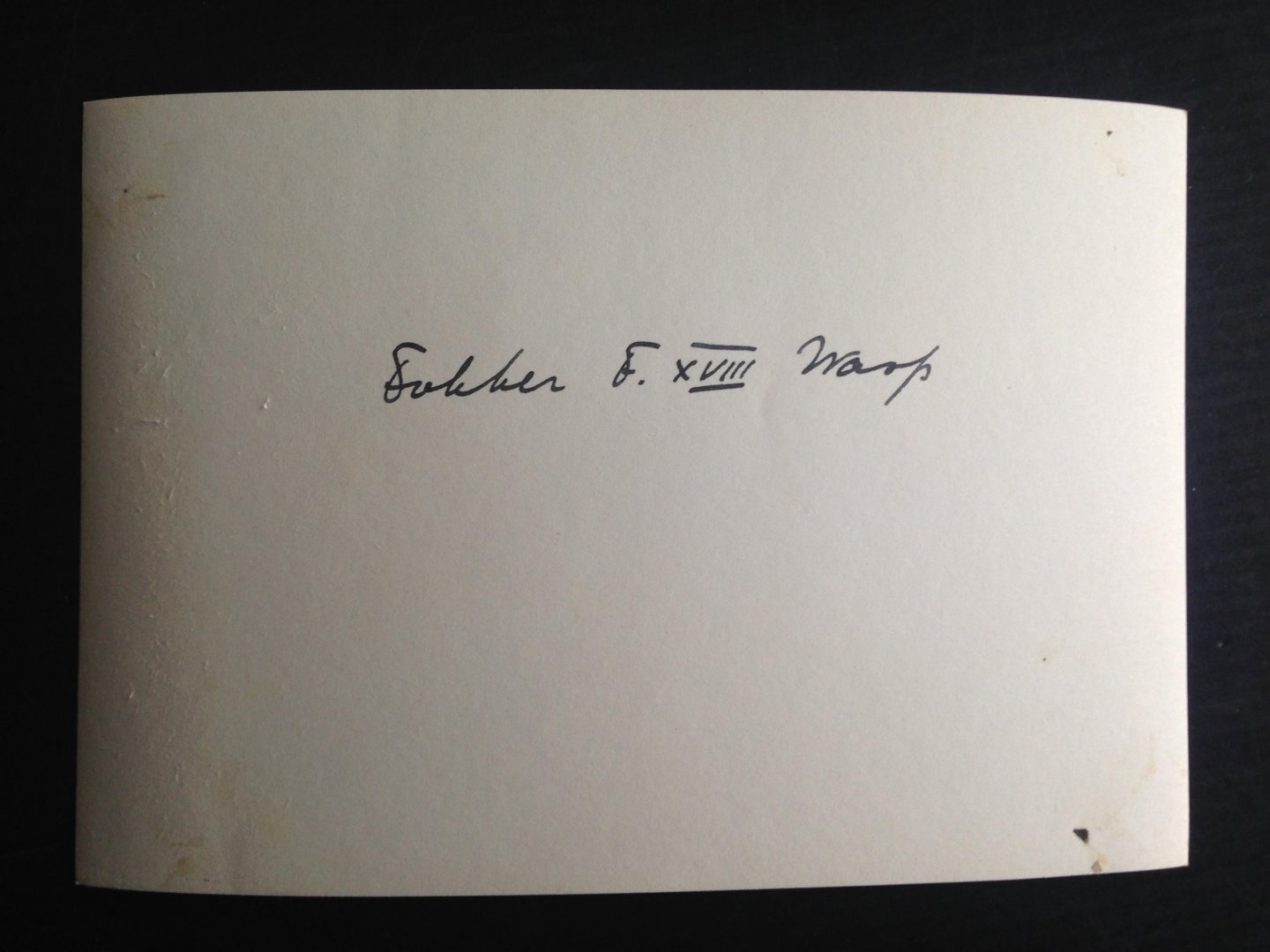  - Authentieke vooroorlogse foto Fokker F. XVIII Wasp