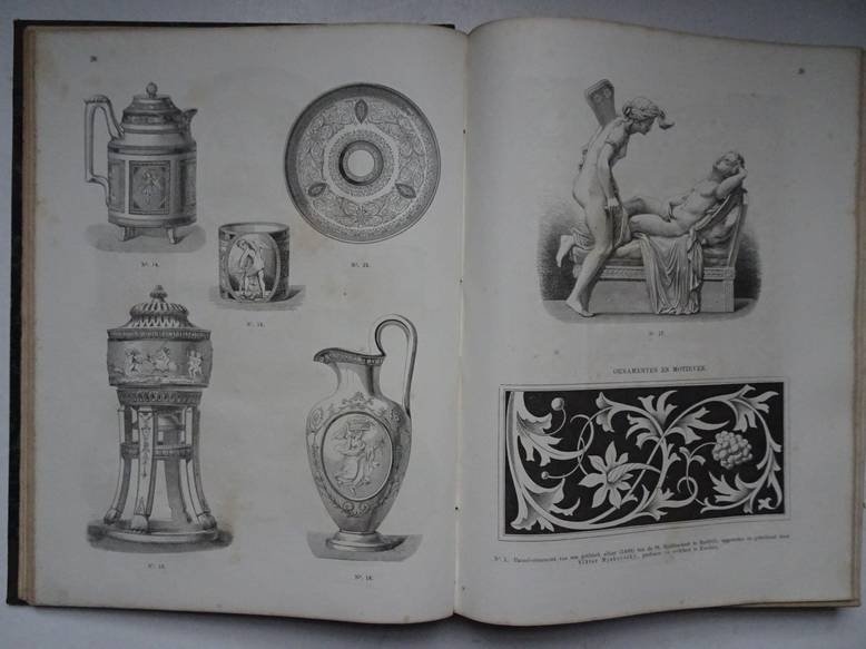 Schnorr, Julius (red.). - Kunst & Industrie. Verzameling van modellen voor alle takken van nijverheid. Zesde jaargang, 1875.