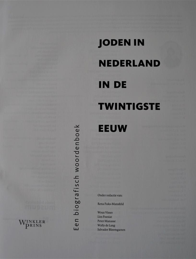 Fuks-Mansfeld, Rena - Joden in Nederland in de twintigste eeuw, een biografisch woordenboek