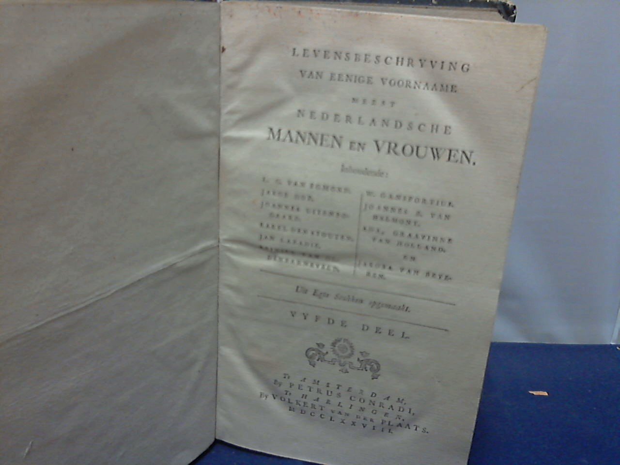 div. - levensbeschryving van eenige voornaame Nederlandsche mannen en vrouwen