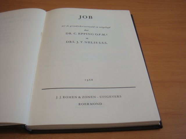 C. Epping O.F.M. & Drs.J.T.Nelis - De boeken van het Oude Testament - Job