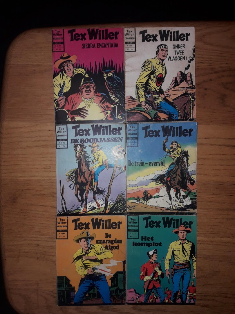 Bonelli, G. - Tex Willer Deel 56,62,64,68,70 en 74