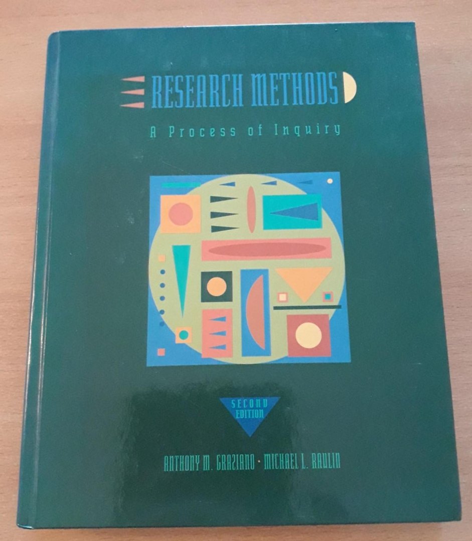 Graziano, Anthony M. & Michael L. Raulin - Research Methods. A process of Inquiry