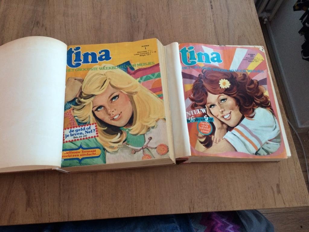 div. auteurs - Stripblad Tina complete jaargang 1977 ingebonden
