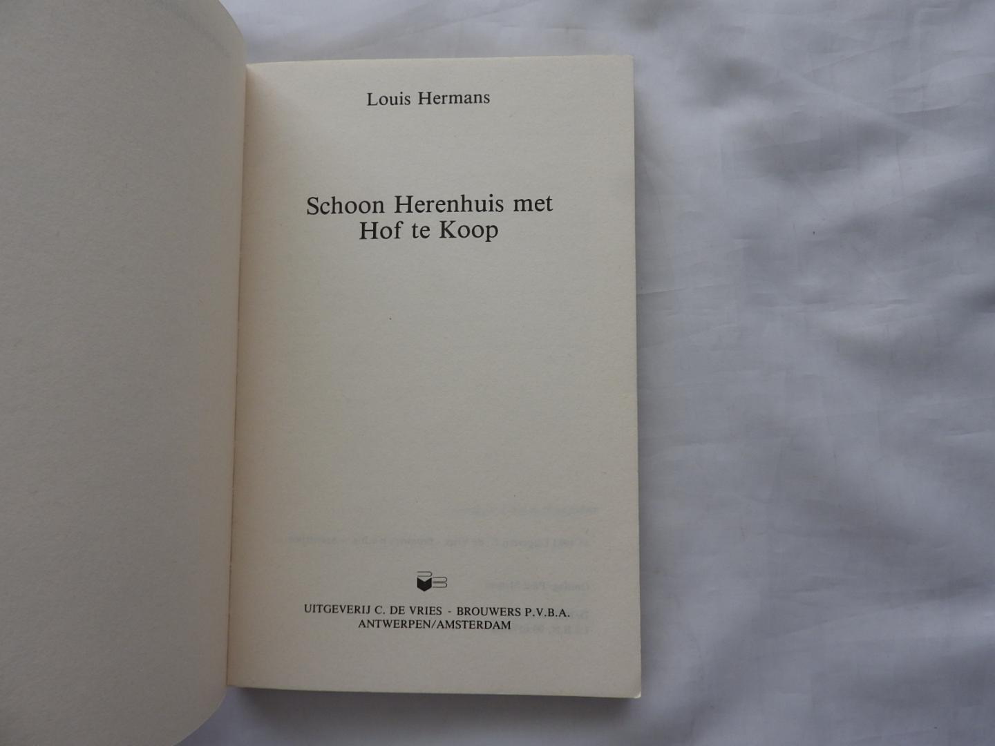 Louis Hermans L. - Schoon herenhuis met hof te koop
