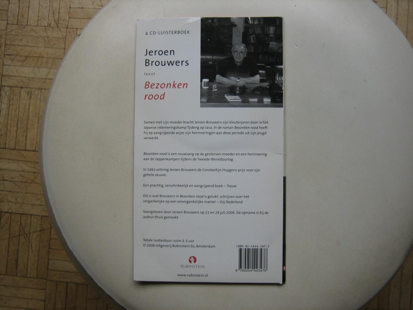 Jeroen Brouwers - Jeroen Brouwers leest: Bezonken rood / 4-CD luisterboek