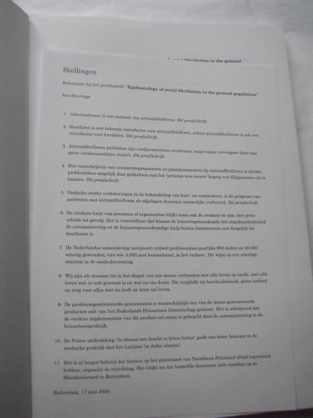 Heeringa, J. - Epidemiology of Atrial Fibrillation in the General Population