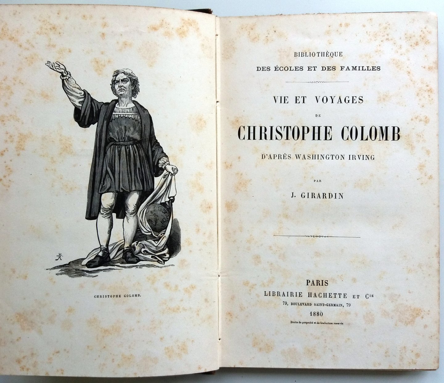 Girardin, J. - Irving, Washington - Vie et voyages de Christophe Colomb, d'après Washington Irving (FRANSTALIG)