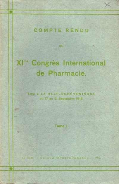 niet vermeld - Compte Rendu du XI me Congres International de Pharmacie