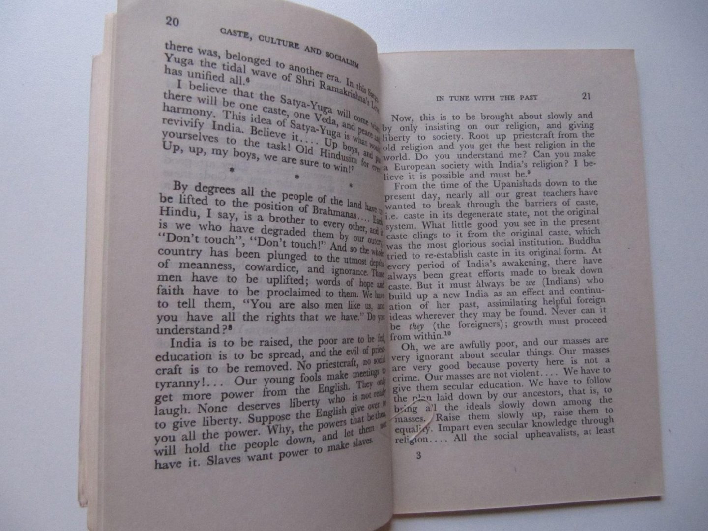 Swami Vivekananda - Caste Culture and Socialism