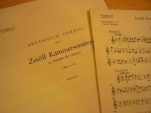 Corelli; Arcangelo - 12 Kammersonaten Fur 2 violinen und Basso continuo - Helft 1; Opus 4 No. 1-6 Viool / Piano / Cello
