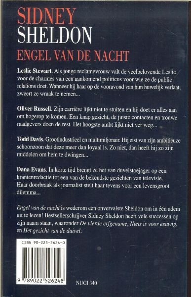 Sheldon Sidney - Engel van de nacht .. Een zinderende roman om in een adem uit te lezen