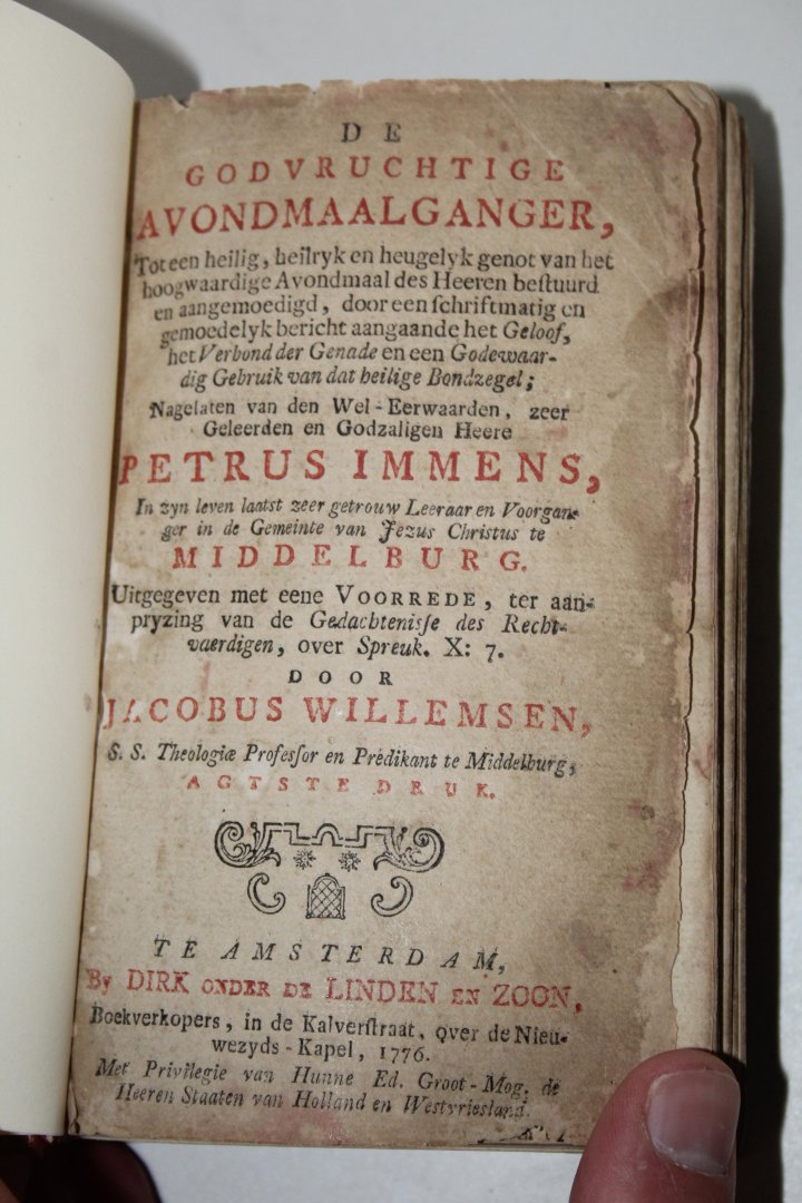 Immens, Petrus - De Godvruchtige Avondmaalganger