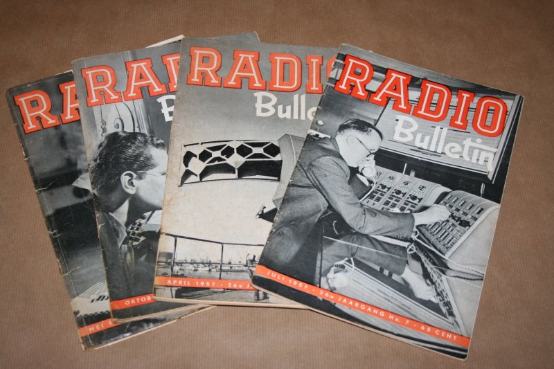  - 4 magazines Radio Bulletin - 1957