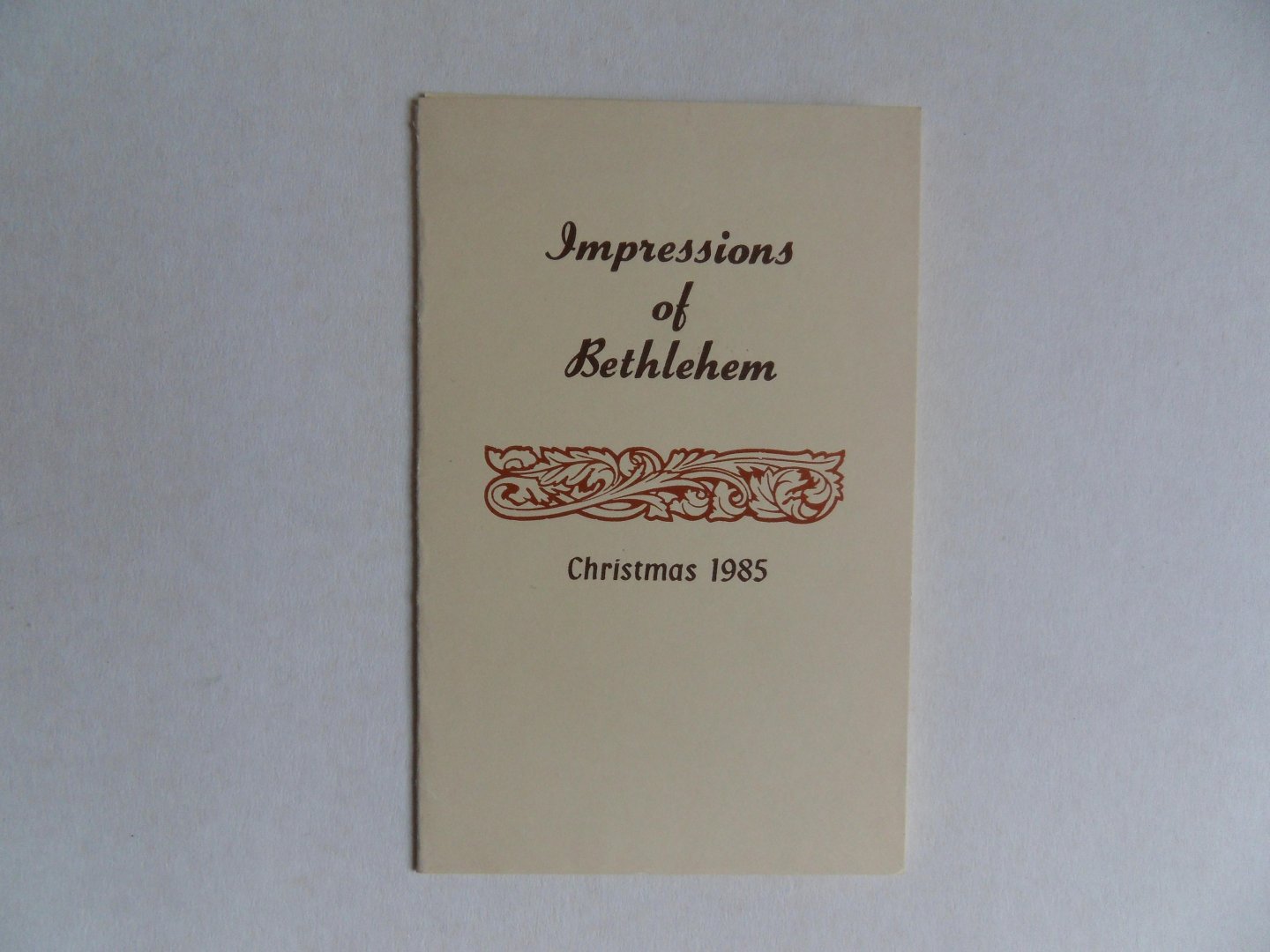 Burford Mason, Aileen. [ Met GESIGNEERDE opdracht ]. - Impressions of Bethlehem. - Christmas 1985.