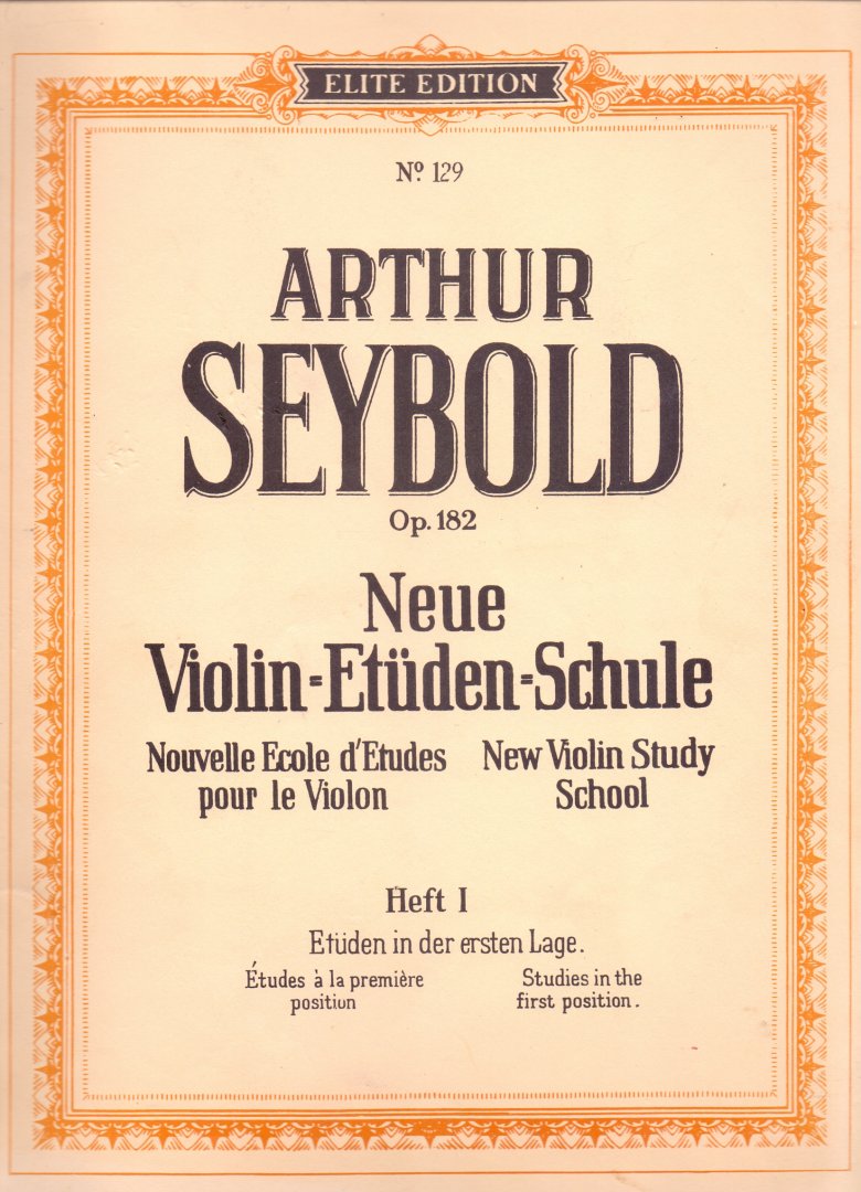 Seybold Arthur (ds1001) - Neue violin etuden schule deel I, II, III en V