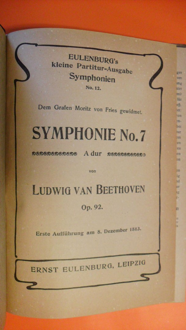 Beethoven - Symphonien no.12 Beethoven Op. 92  Symphonie no. 7