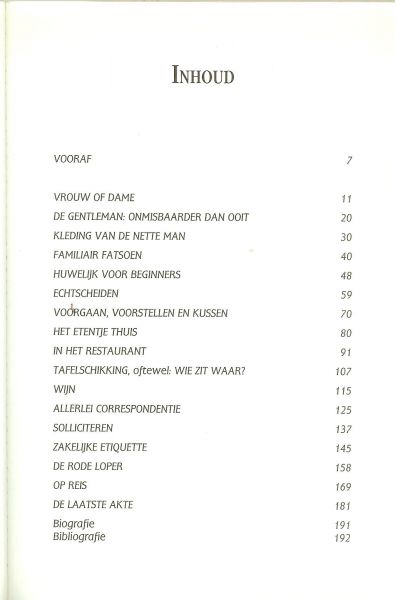Loon, H.F. van .. met prachtige illustraties van Chris Roodbeen - Hedendaagse etiquette. De nieuwe omgangsnormen