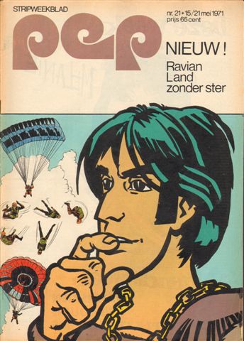 Diverse tekenaars - PEP 1971 nr. 21, stripweekblad, 15/21 mei 1971 met o.a. DIVERSE STRIPS (ASTERIX/TOENGA/RIK RINGERS/MICHEL VAILLANT/LUCKY LUKE)/MELANIE (POSTER, 2 p.)/RAVIAN (COVER TEKENING), goede staat