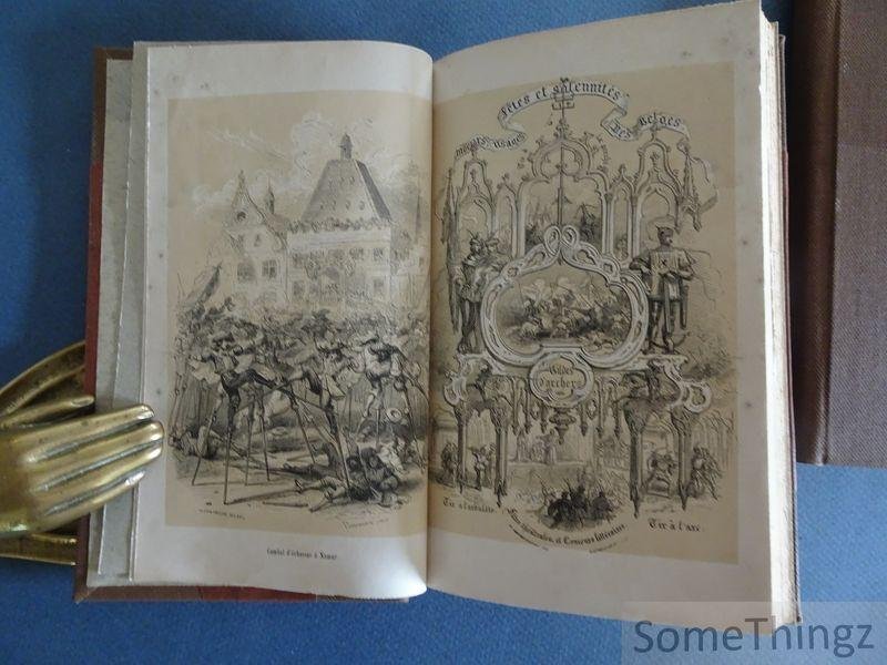 Moke, Henri-Guillaume. - Moeurs, usages, fêtes, et solennités des Belges. [2 vol.]