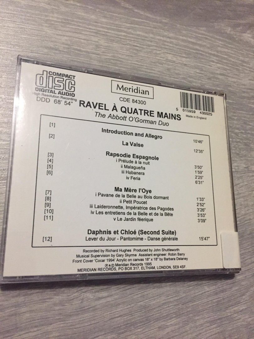 Ravel a quartre Mains - The Abbott O'Gorman Duo