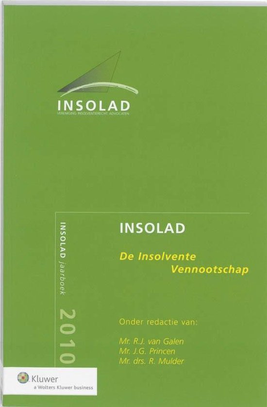 Galen, B.J. van ... [et al.] - De insolvente vennootschap.