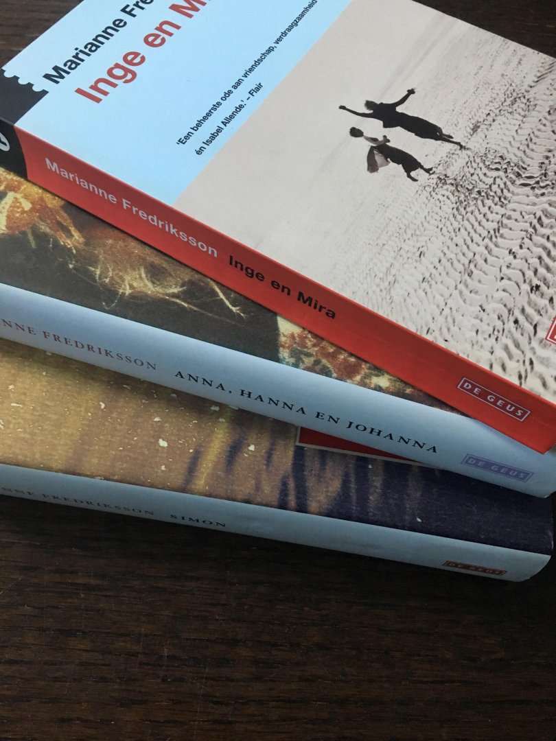 Fredriksson, M. - Drie boeken Van Marianne Frederiksson; Inge en Mira, Anna Hanna en Johanna & Simon