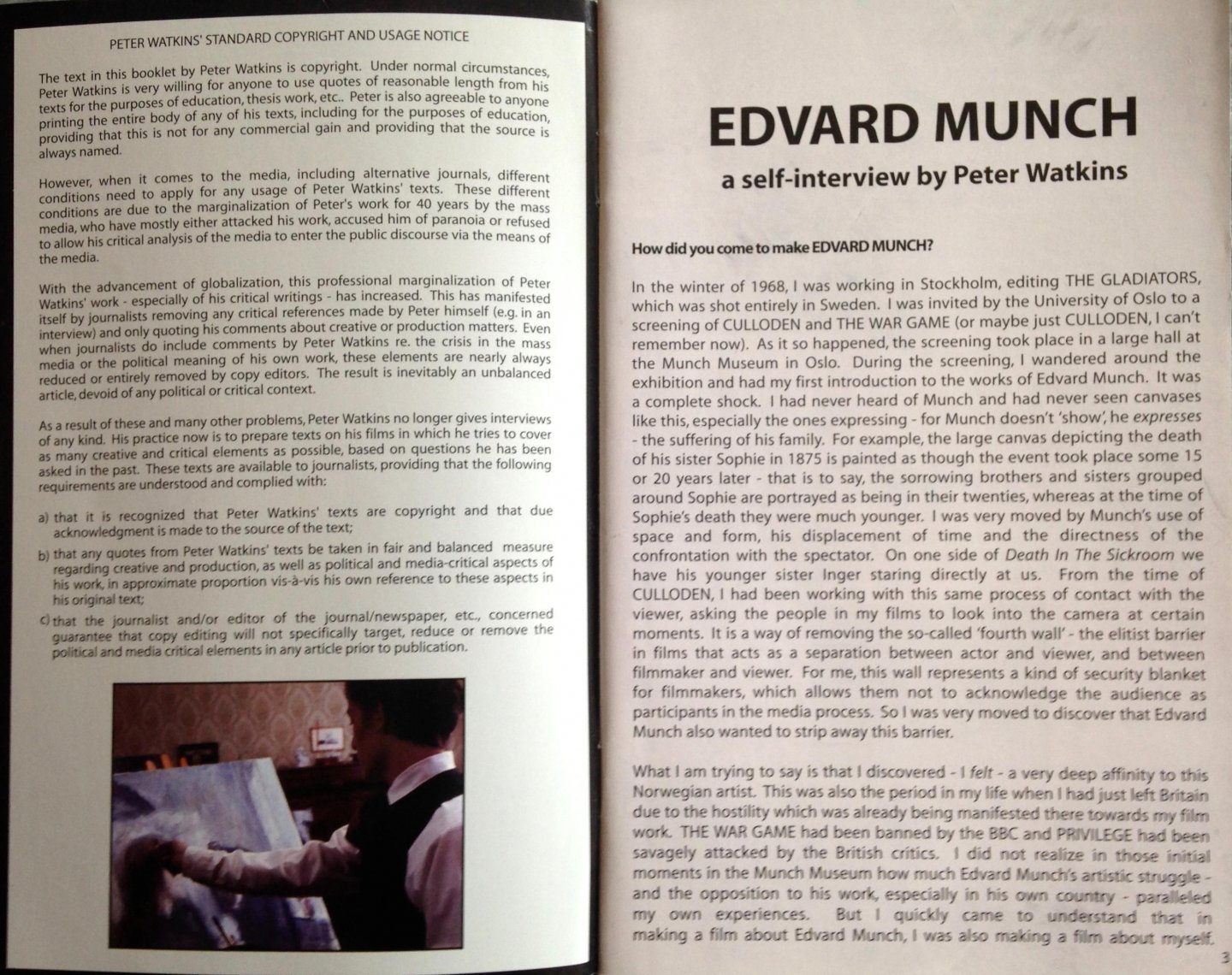 Watkins, Peter - The Cinema of Peter Watkins - Edward Munch