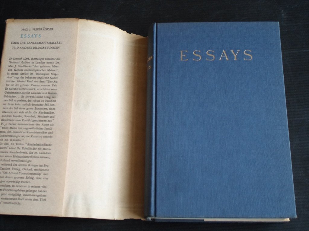 Friedländer, Max.J. - Essays über die Landschaftmalerei
